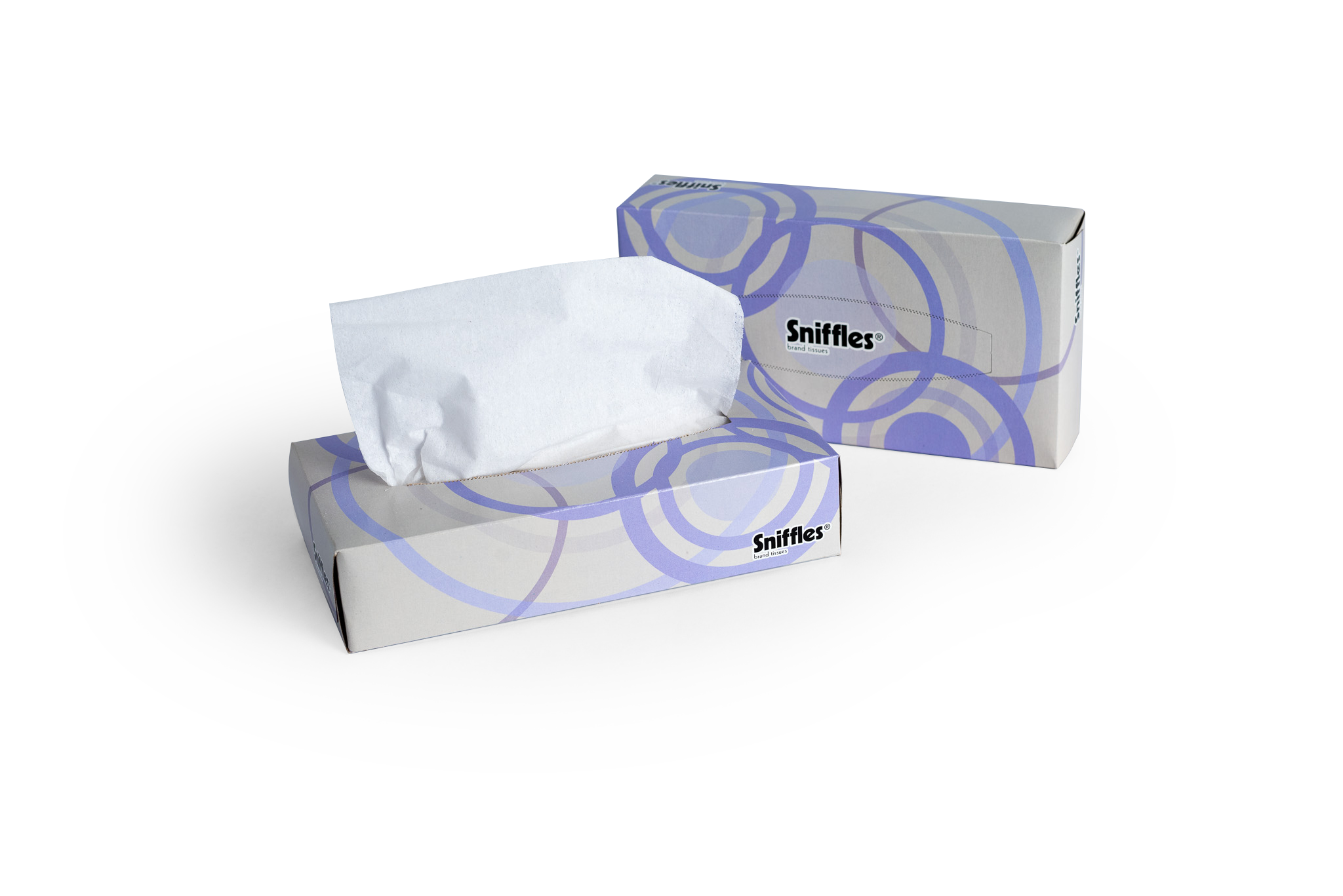 small boxes of facial tissues